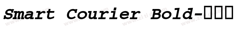 Smart Courier Bold字体转换